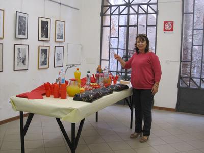 La mostra di Fernando Zannoli nella sala espositiva di Castel Bolognese, settembre 2013, foto 1