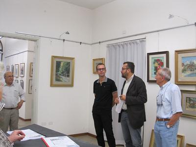 La mostra di Fernando Zannoli nella sala espositiva di Castel Bolognese, settembre 2013, foto 5