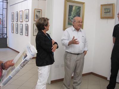 La mostra di Fernando Zannoli nella sala espositiva di Castel Bolognese, settembre 2013, foto 10